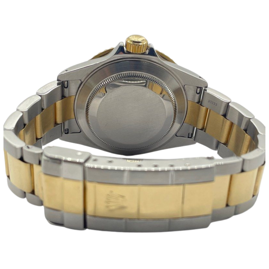 Rolex Submariner 16613 40mm Half Gold Blue Dial Automatic Watch