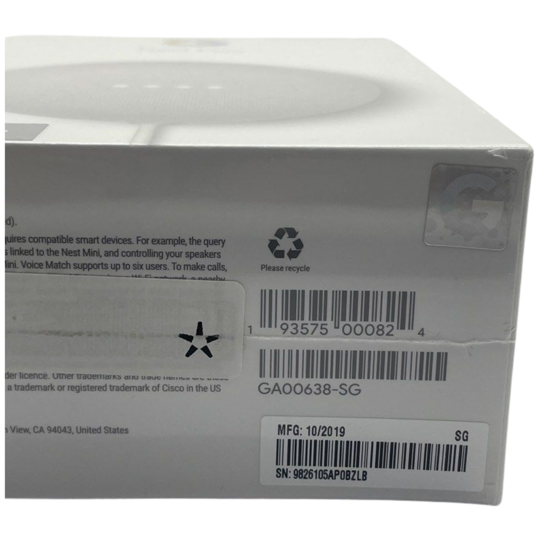 Google Nest Mini - 2nd Generation (Chalk)