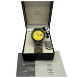 Orient 41mm Yellow Dial Steel Watch CEM65001YW