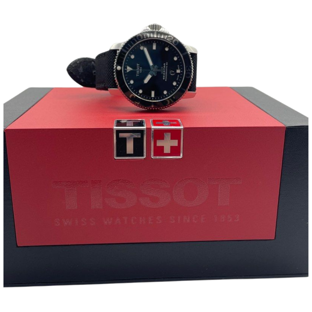 Tissot Seastar 1000 Powermatic 80 43mm Black Dial Watch T120407A