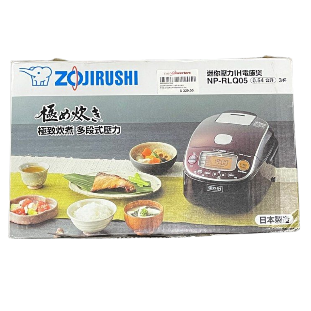 Zojirushi NP-RLQ05 IH Pressure System Rice Cooker & Warmer 0.54L