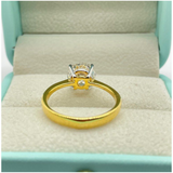 18K Yellow Gold Lab Grown Diamond Ring, D1=1.75