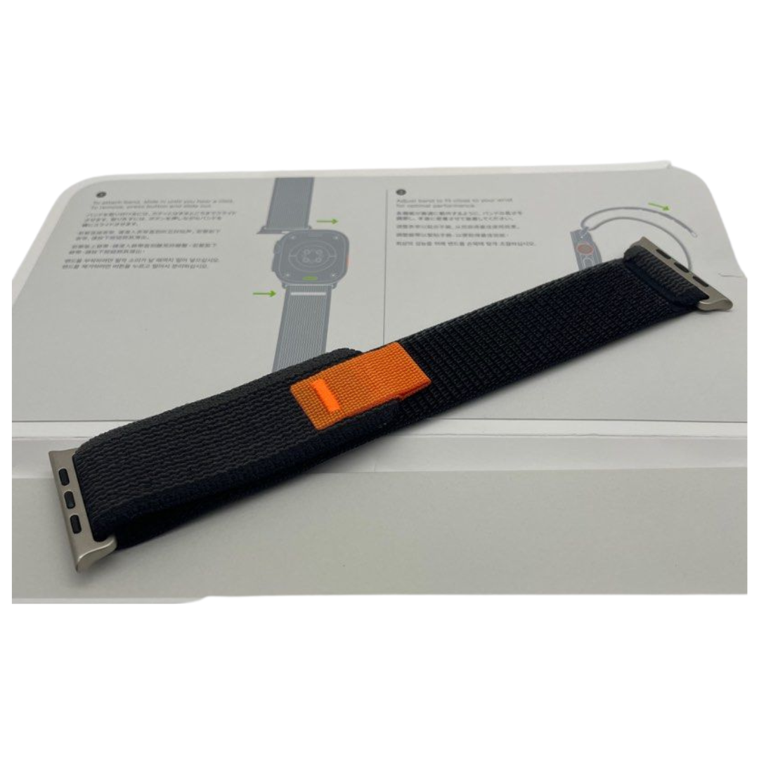 Apple Watch Band - Trail Loop (49mm) - Black/Gray - (M/L) for Apple Watch Ultra