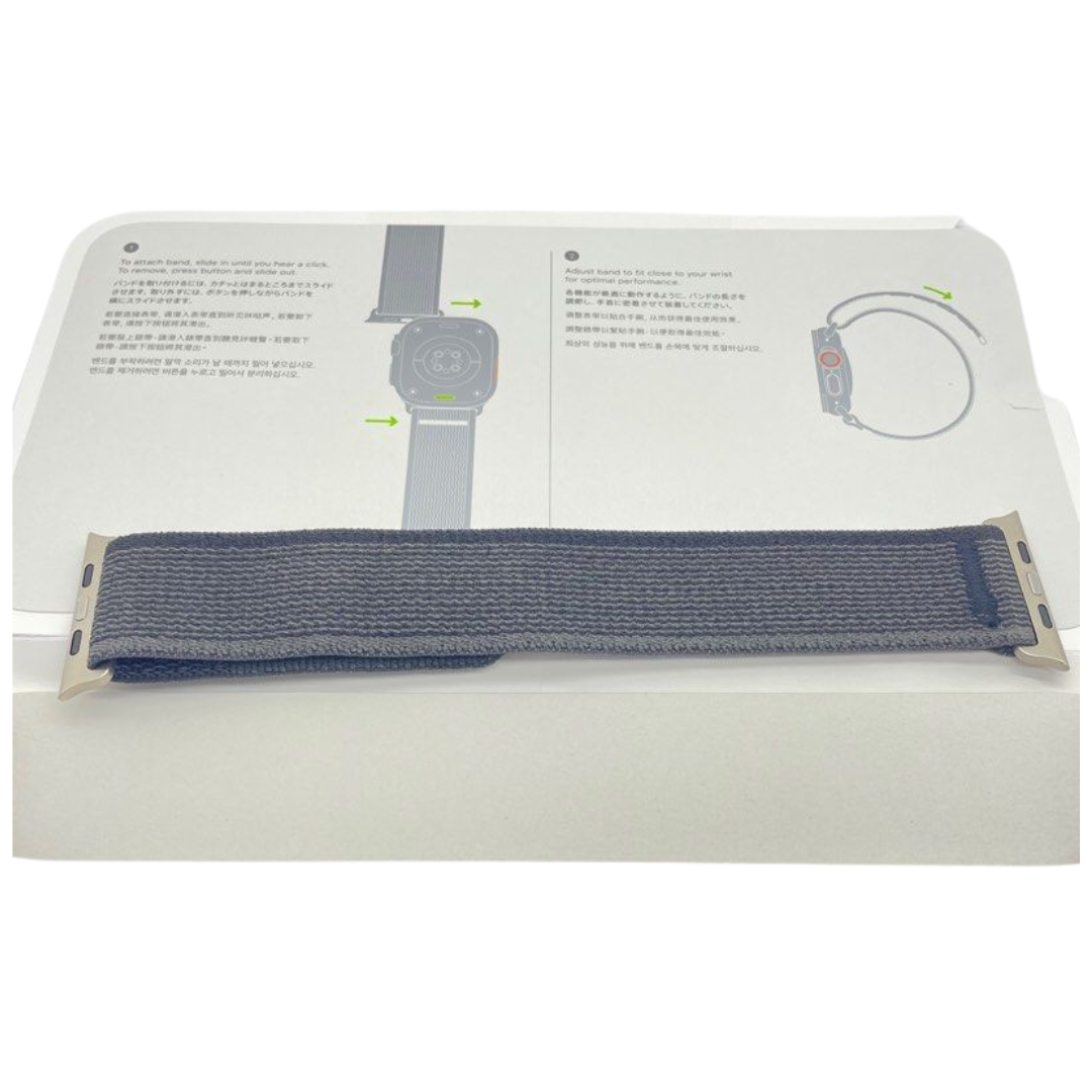 Apple Watch Band - Trail Loop (49mm) - Black/Gray - (M/L) for Apple Watch Ultra