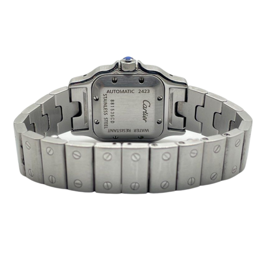 Cartier Santos Galbee 2423 24mm Automatic Silver Dial Steel Watch