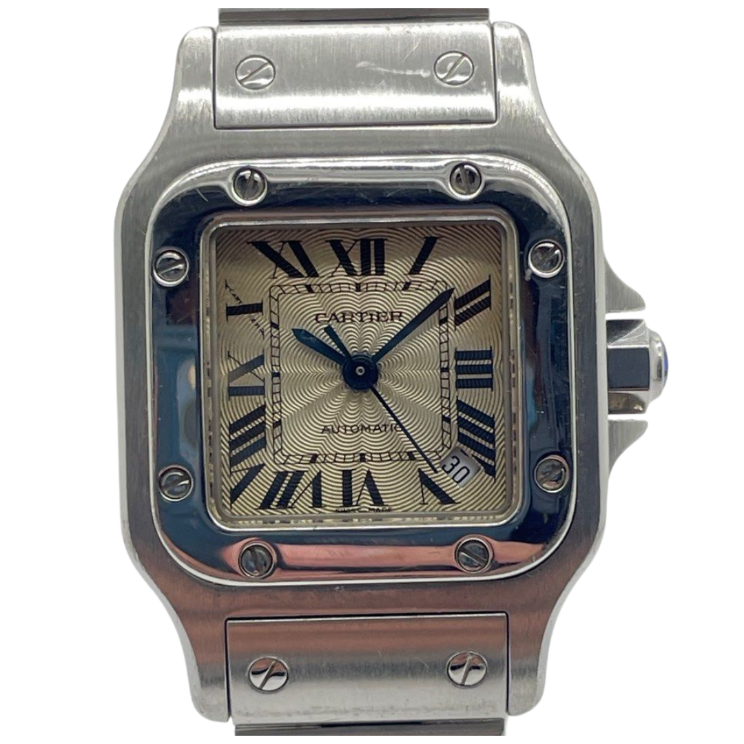 Cartier Santos Galbee 2423 24mm Automatic Silver Dial Steel Watch