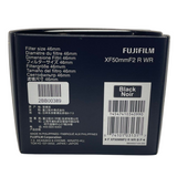 Fujifilm Fujinon XF 50mm F2 R Weather Resistant Aspherical Lens, Black