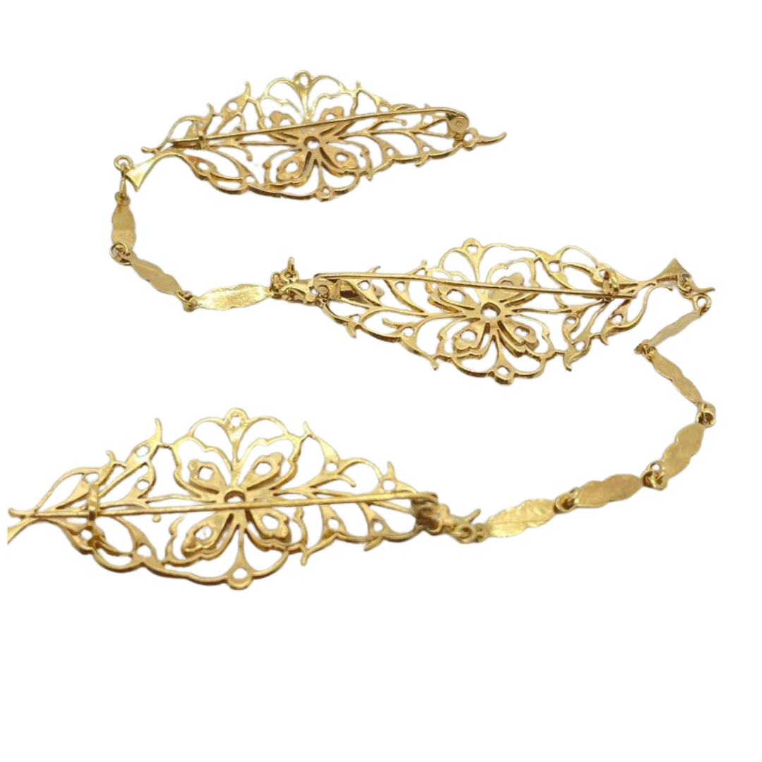 Yellow Gold Intan Kerongsang Brooch
