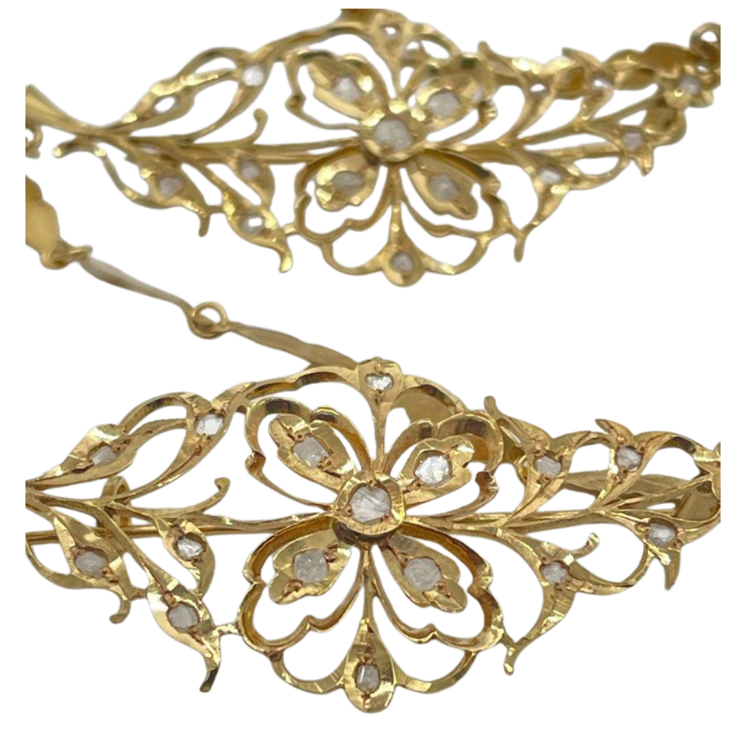 Yellow Gold Intan Kerongsang Brooch