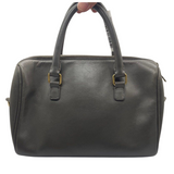 Saint Laurent Classic Baby Duffel Leather Grey Handbag w/Sling