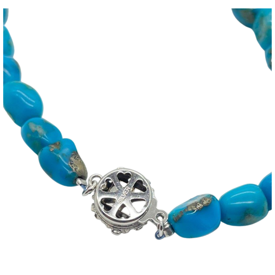 Turquoise Necklace w/Silver Clasp