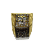 850 Yellow Gold Natural Diamond Men’s Ring