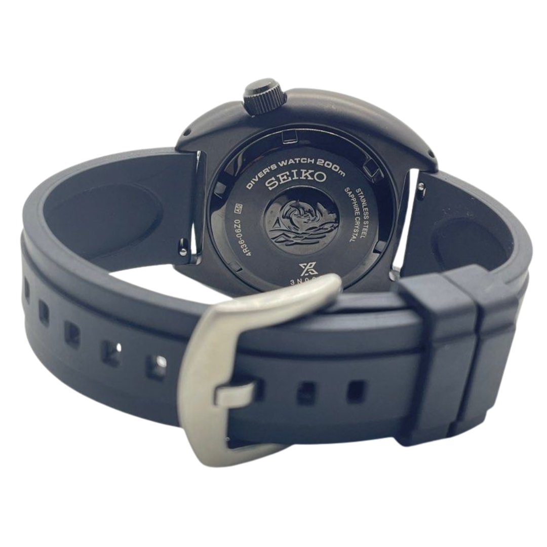 Seiko Prospex SRPK43K1 45mm Black Series Night Vision Turtle Divers Automatic Watch