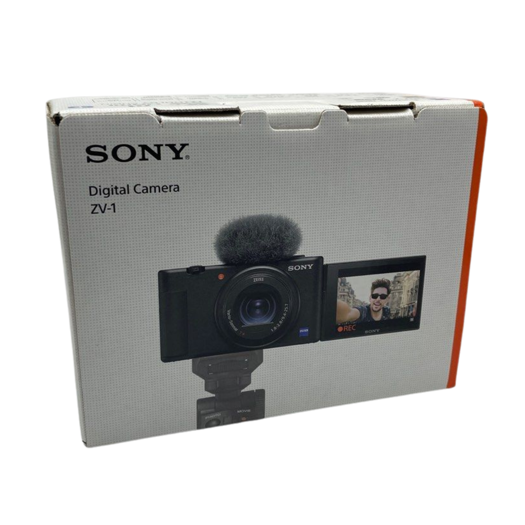 Sony ZV-1 Digital Camera for Content Creators, Vlogging and YouTube with Flip Screen, Built-in Microphone, 4K HDR Video, Touchscreen Display,Black (ZV-1/BQ)