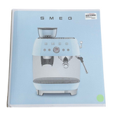 Smeg EGF03PGUK Espresso Coffee Machine with Grinder, Pastel Green