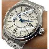 Ball Trainmaster Voyager GMT 41mm Automatic White Dial Watch GM1050D