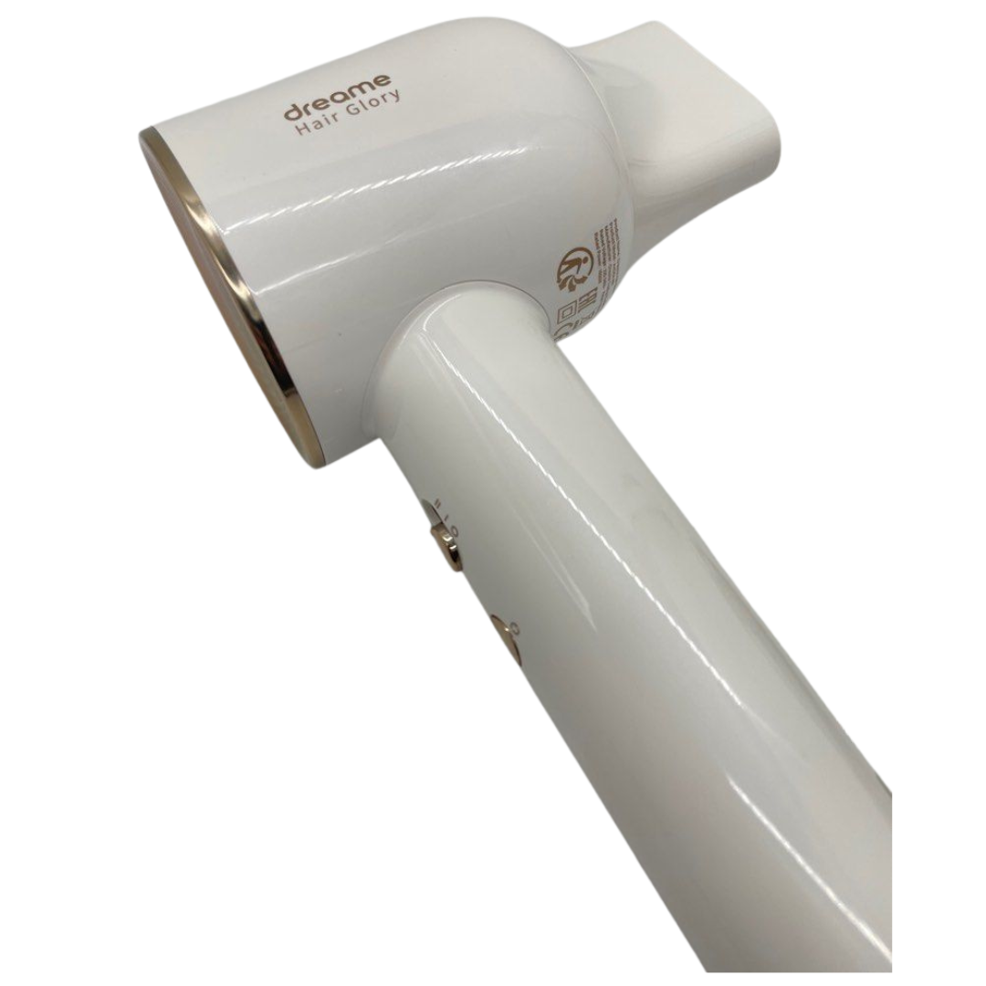 Dreame Hair Glory Hair Dryer High Speed 2 Mins Fast Drying 300 Million Negative Ions - White