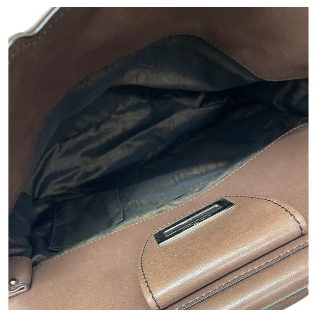 Salvatore Ferragamo Tote Leather Bag, Brown