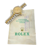 Rolex Datejust 69173 26mm Half Gold Diamond Automatic Comp Dial Watch