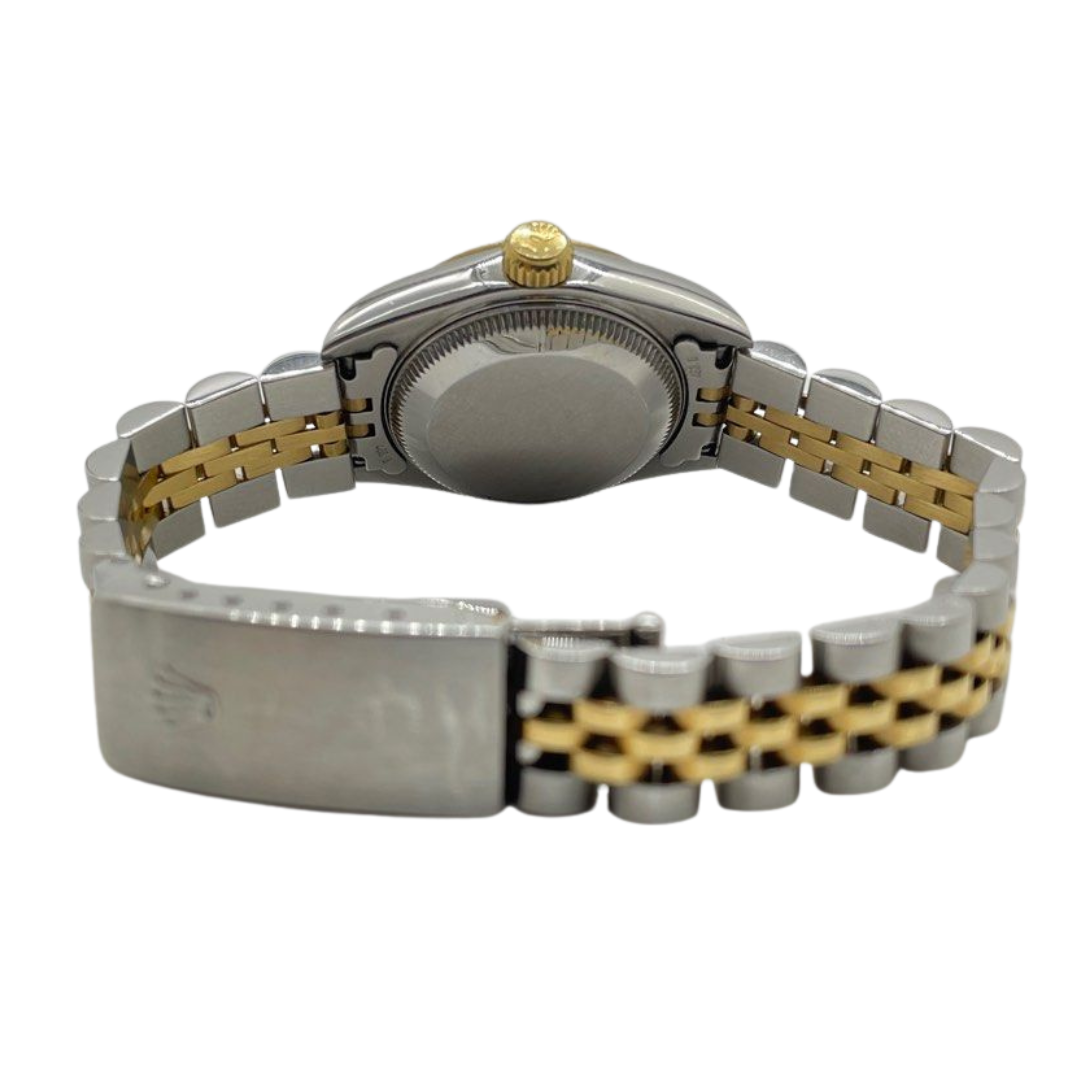 Rolex Datejust 69173 26mm Half Gold Diamond Automatic Comp Dial Watch