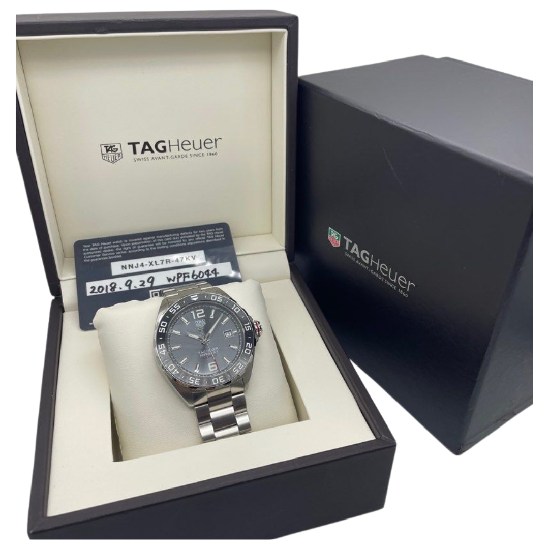 Tag Heuer Formula 1 WAZ2011-0 43mm Automatic Steel, Ceramic Grey Dial Watch