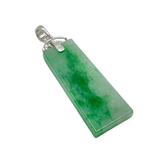 750 White Gold Natural Jadeite(Type-A) & Diamond Pendant