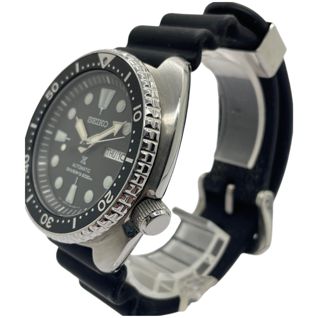 Seiko Prospex 45mm Automatic Black Dial Watch SRP777