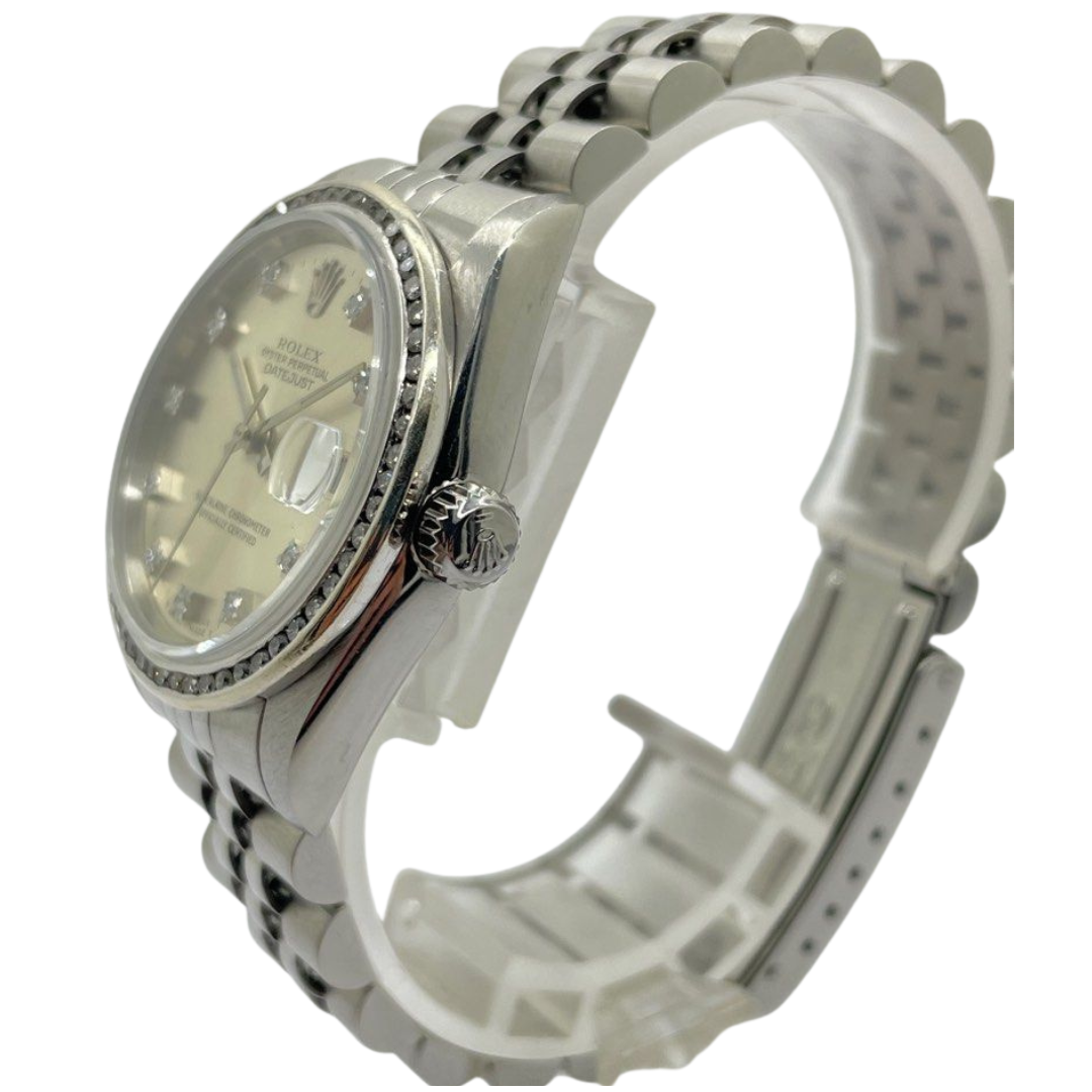Rolex Datejust 68274 31mm Diamond Dial and Bezel Automatic Steel Watch