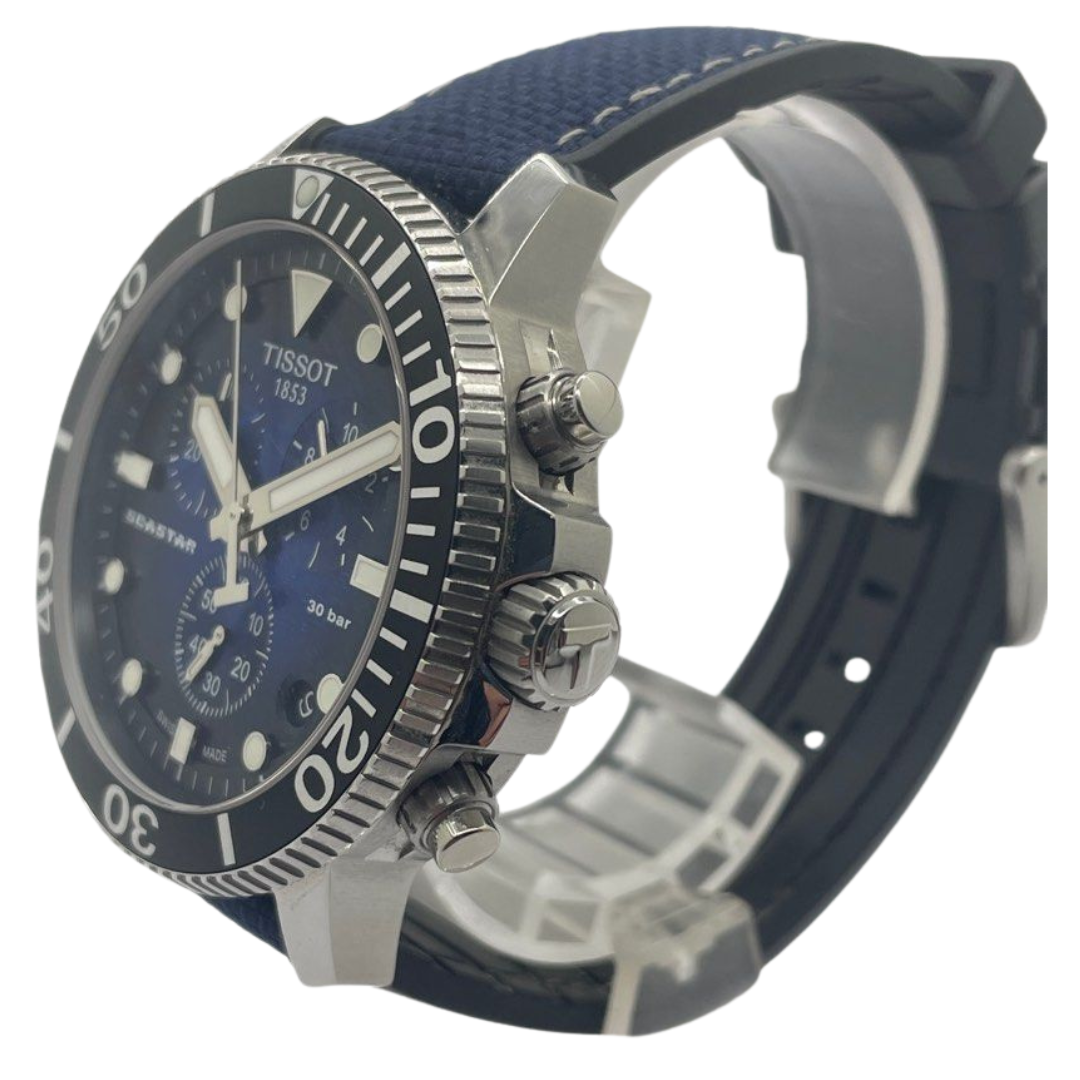 Tissot Seastar 1000 45mm Chronograph Quartz Blue Dial Watch
