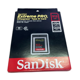 Sandisk SDCFE-512G-GN4NN Extreme Pro CFexpress Type B Memory Card, 512GB, Read 1700MB/s, Write 1400MB/s