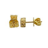 850 Yellow Gold Natural Diamond Earring