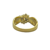 850 Yellow Gold Natural Diamond Ring