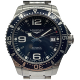 Longines Hydroconquest 39mm Automatic Black Dial Steel Watch L3.741.4