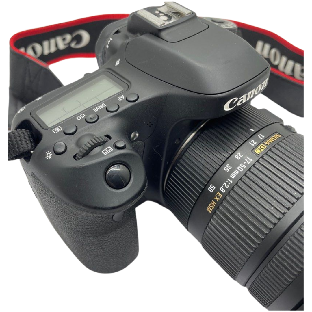 Canon EOS 80D DSLR 24.2mp Camera with Sigma 17-50mm f2.8 EX HSM Lens