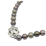 Mixed Color Pearl Necklace with Silver Clasp