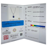PT900/850 Natural Blue Sapphire & Diamond Necklace