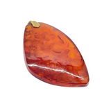 18K Yellow Gold Amber Pendant