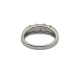 PT900 Natural Ruby & Diamond Ladies Ring
