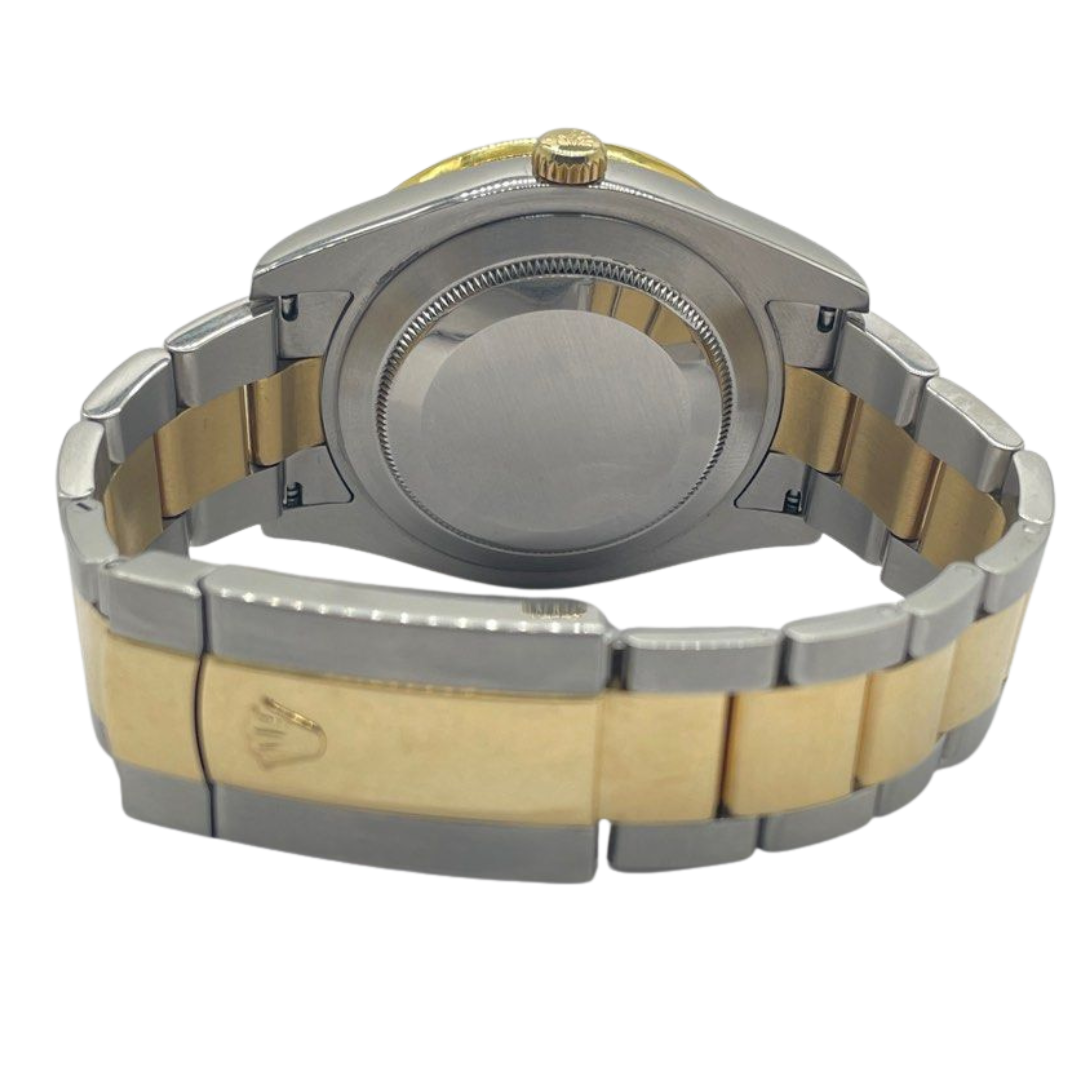 Rolex Oyster Perpetual 116333 41mm Half Gold Datejust Diamond Dial/Bezel Automatic Watch