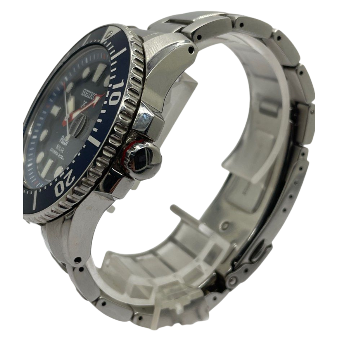Seiko Prospex Padi Solar Divers 200m 46mm Blue Dial Steel Watch SNE435