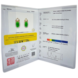 18K Yellow Gold Natural Jadeite (Type-A) & Diamond Earring