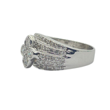18K White Gold Natural Diamond Ring