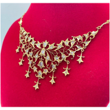 20K Yellow Gold Peranakan Intan Necklace