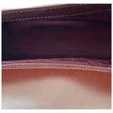 Cartier Burgundy Leather Top Handle Bag
