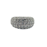 375 White Gold Natural Diamond Ring