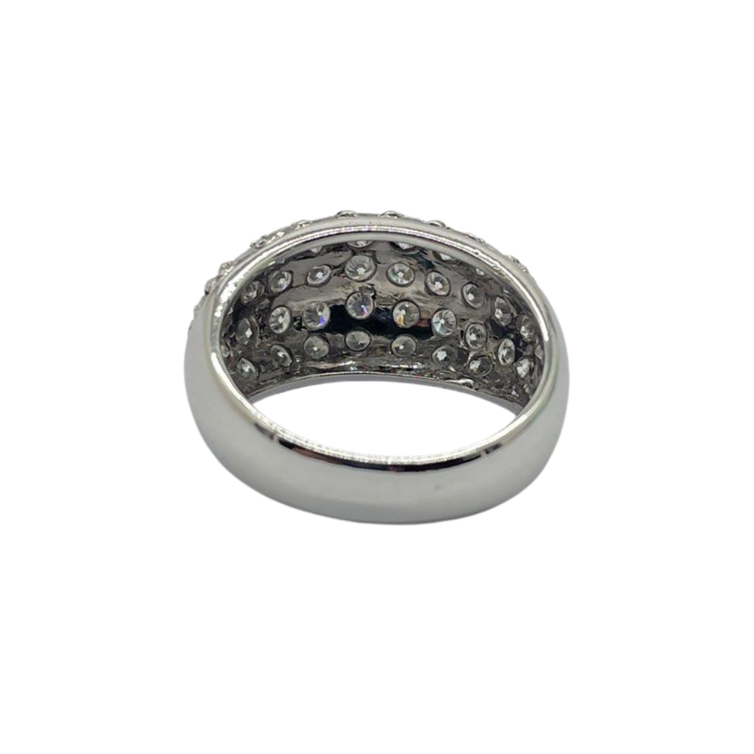 375 White Gold Natural Diamond Ring