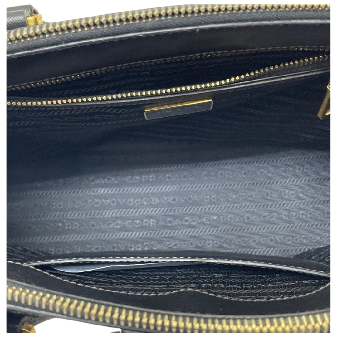 Prada Saffiano Lux Double Zip Tote Bag BN1801