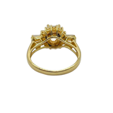 14K Yellow Gold Natural Diamond Ring