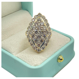 20K Yellow Gold Natural Diamond Ring