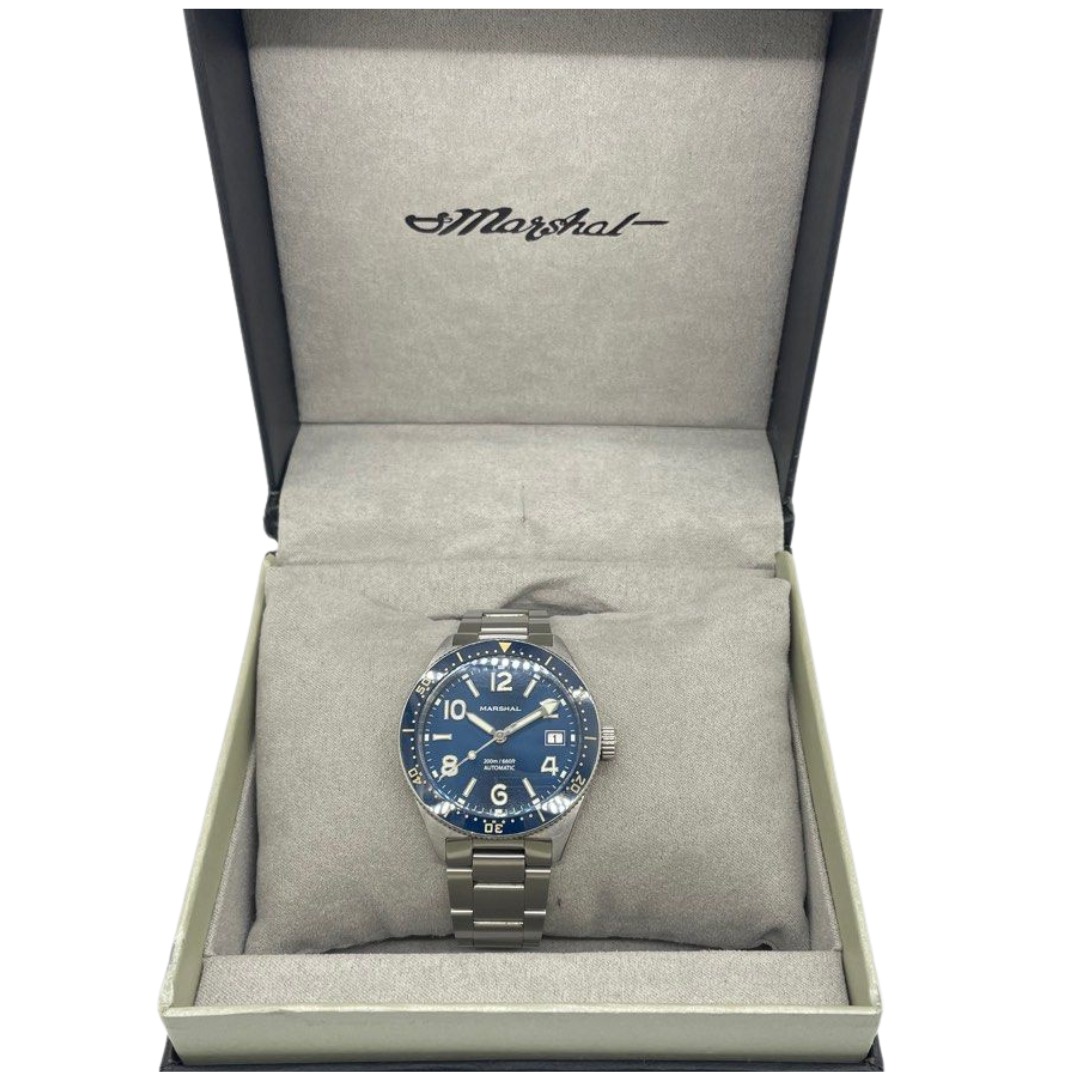 Marshall 39.5mm Automatic Diver Blue Dial Watch 104344